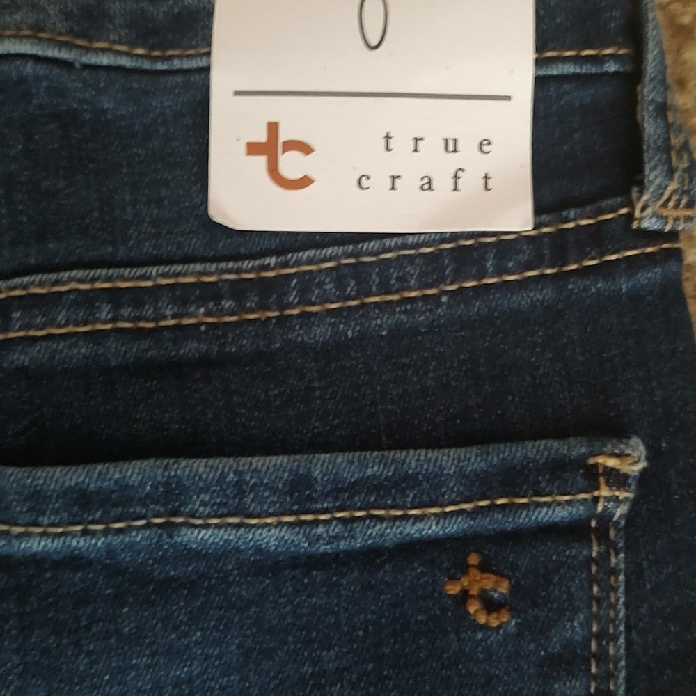 True Craft High Rise Skinny Jeans Womens 0 Dark Wash Blue New Denim Stretch - Picture 10 of 10